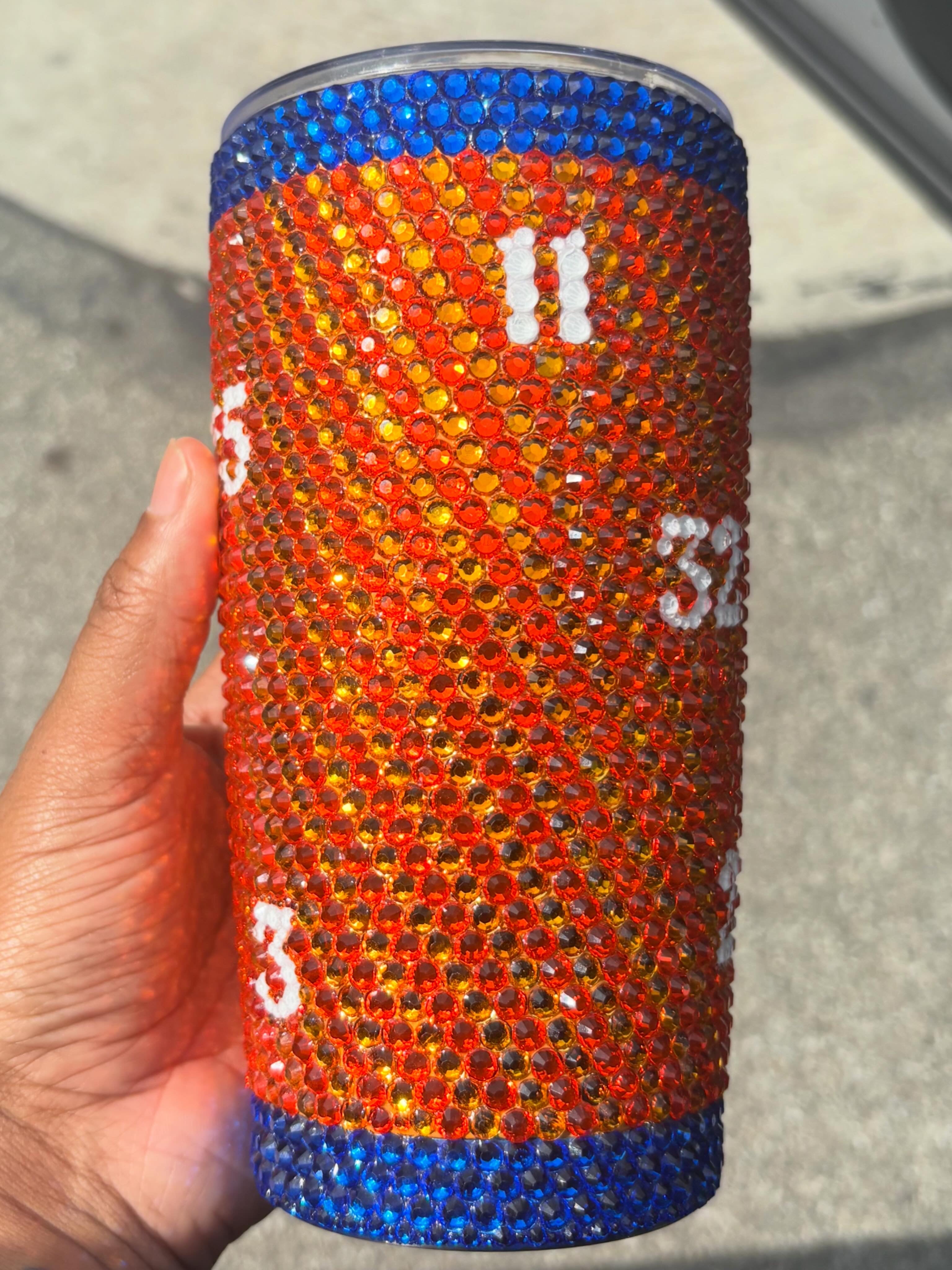 Custom Bedazzled NY Knicks 20oz Tumbler