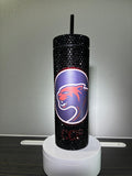 Custom Bedazzled Circle City Prep 16oz Plastic Tumbler