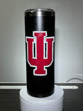 Custom Bedazzled Indiana University 20oz Tumbler