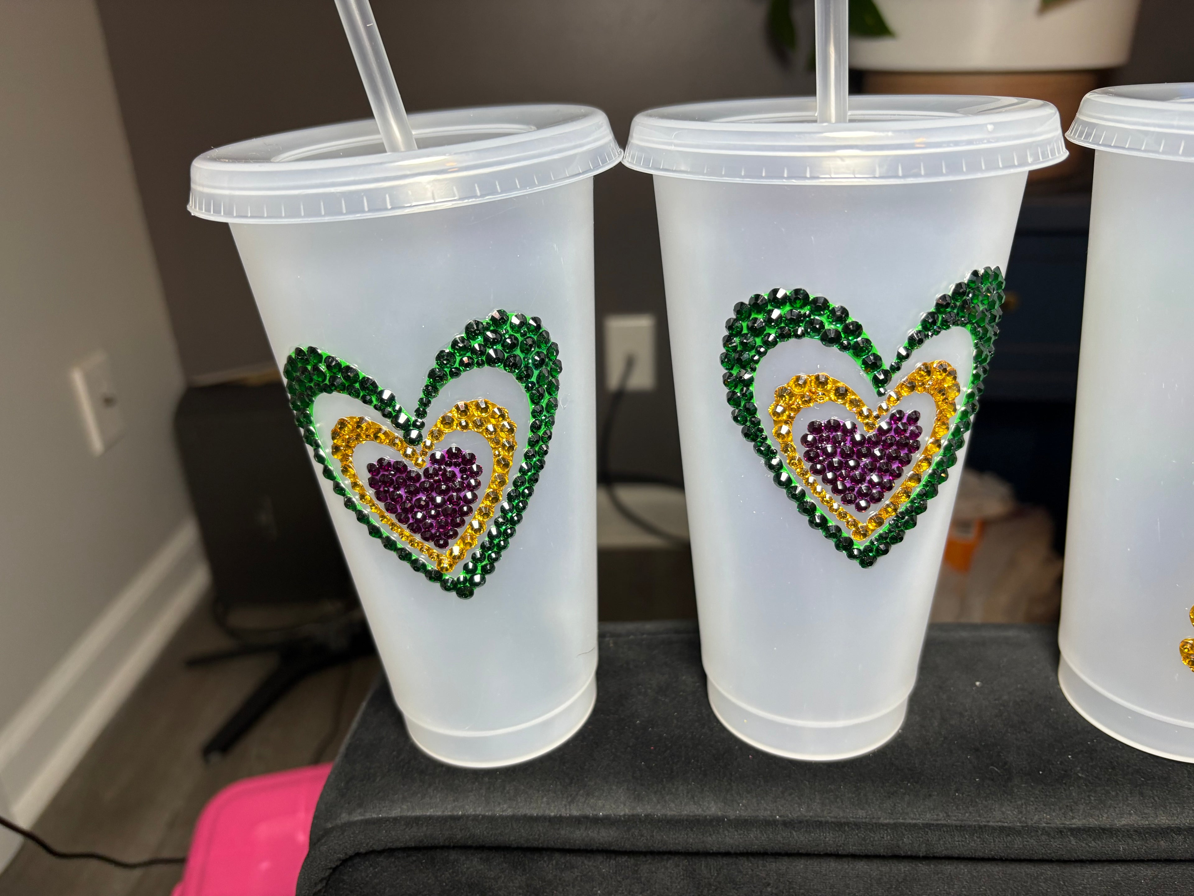 Custom Bedazzled Party Set — 24oz Plastic Tumblers (Set of 8)