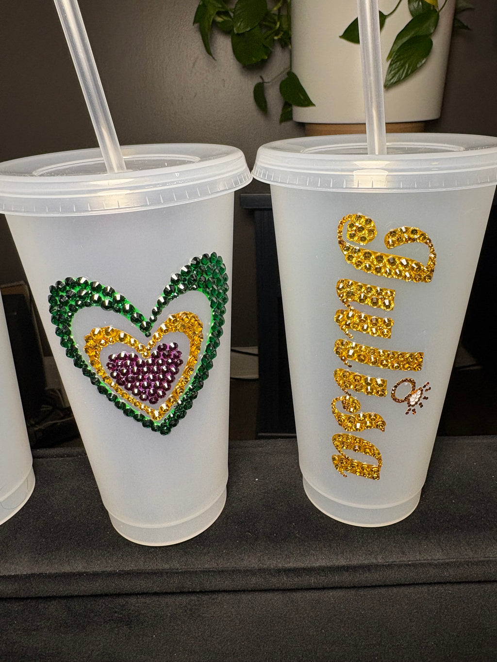 Custom Bedazzled Party Set — 24oz Plastic Tumblers (Set of 8)