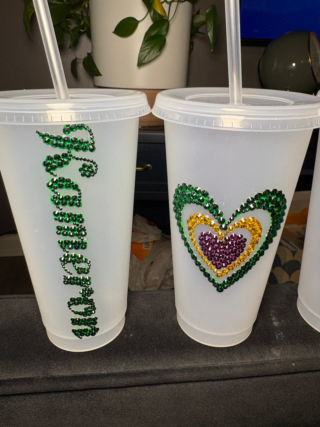 Custom Bedazzled Party Set — 24oz Plastic Tumblers (Set of 8)