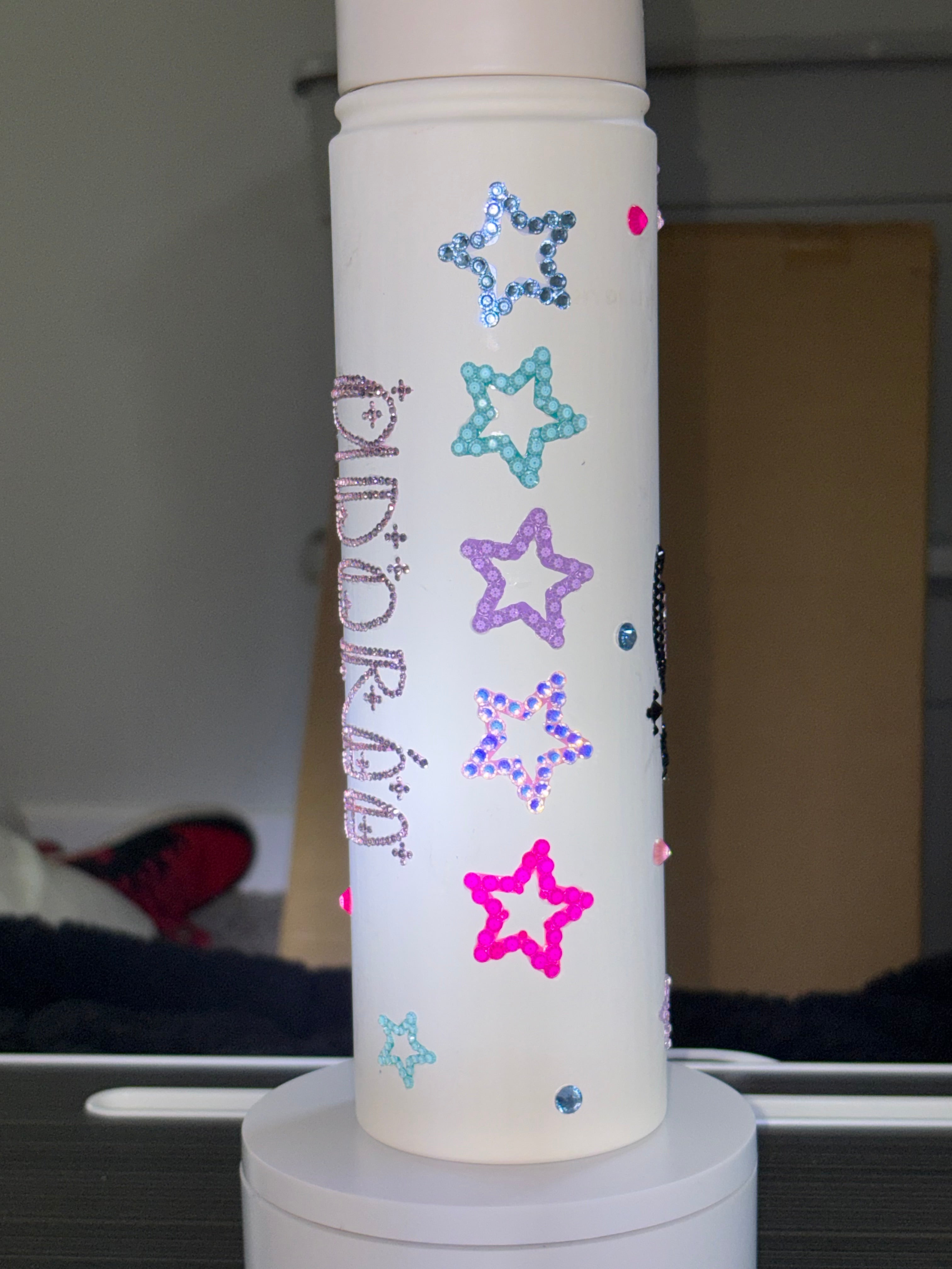 Custom Bedazzled Unicorn 25oz Dual-Lid Stainless Steel Tumbler
