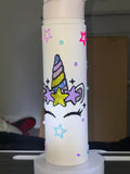 Custom Bedazzled Unicorn 25oz Dual-Lid Stainless Steel Tumbler