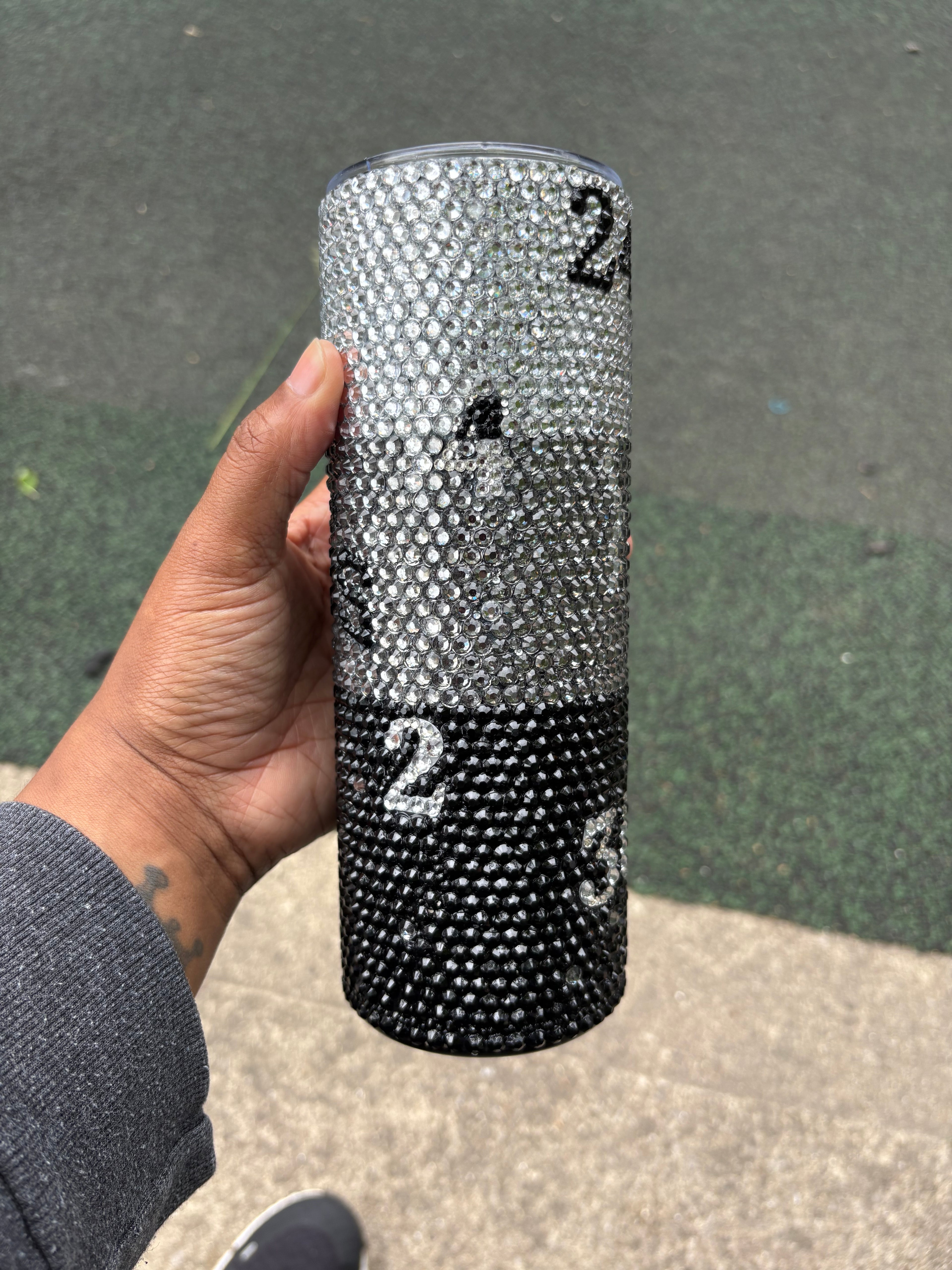 San Antonio Spurs Rhinestone Tumbler