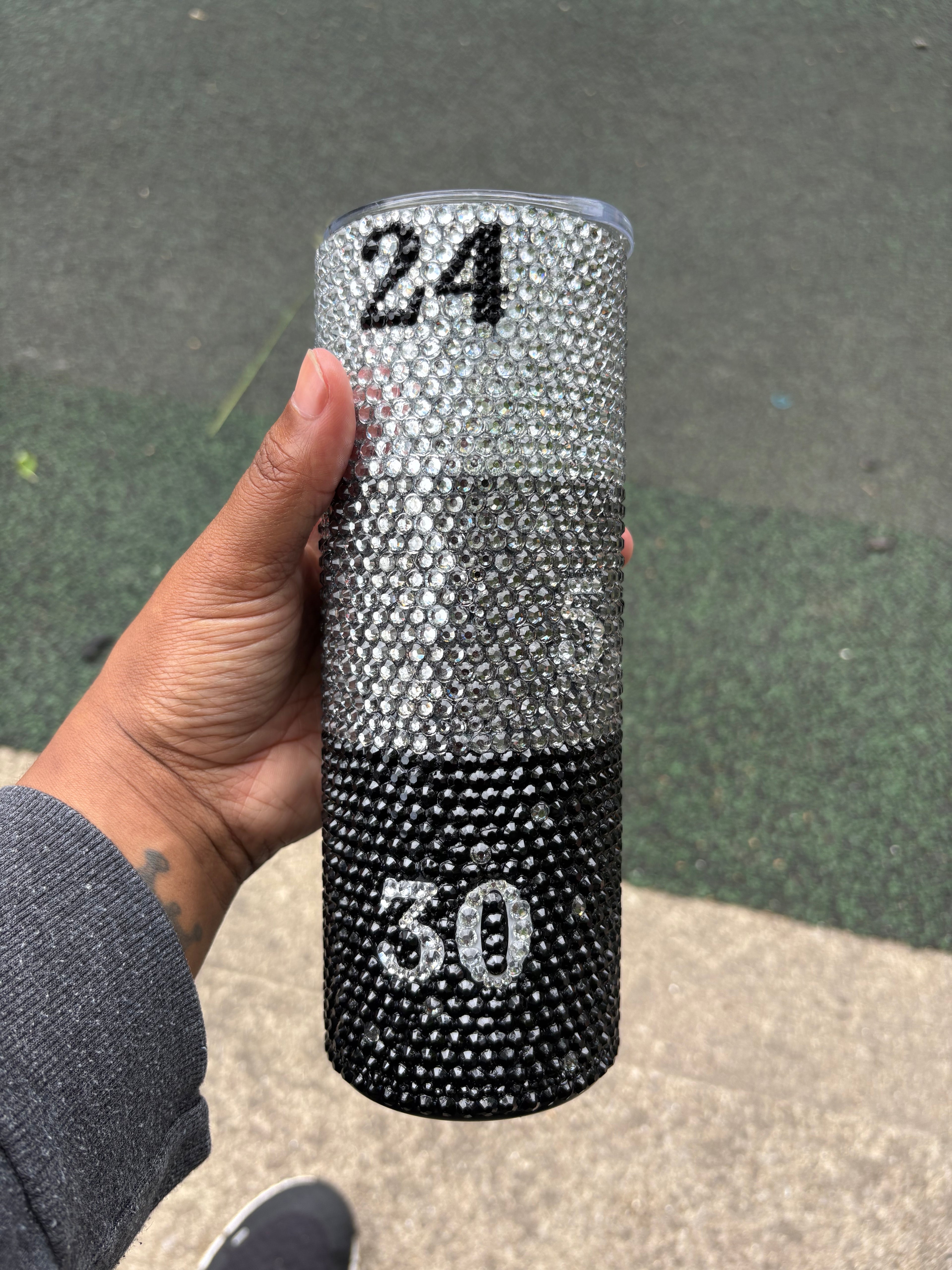 San Antonio Spurs Rhinestone Tumbler